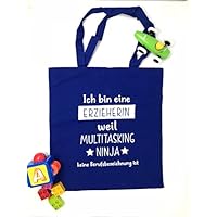 Geschenk Erzieherin Baumwollbeutel für die Erzieherin Multitasking Ninja