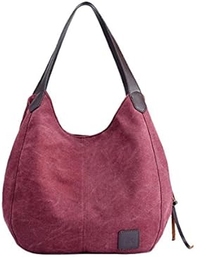 Damen tasche sale, Frashing Damen Vintage Canvas Handtaschen Hohe Qualität Hobos Einzelner Schulterbeutel Umhängetaschen...