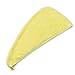 ZLMBAGUK Microfiber Hair Turban,Hair Towel Wrap Turban- Super Absorbent,Unique Design,Rainbow (Yellow)