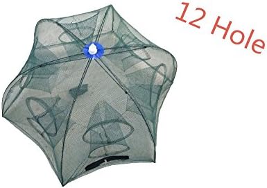 Veapup Folding Fishing Bait Net Trap Cast Wild Fishing Portable  Minnow Shrimp Catch Crabs