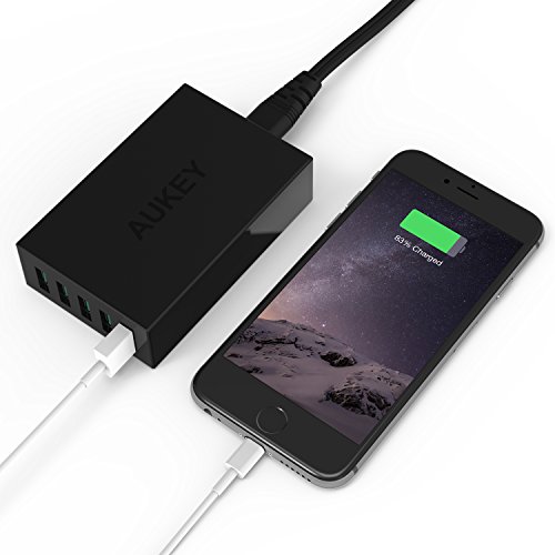 AUKEY USB Ladegerät 5 Ports USB Adapter AiPower 50W für iPhone, iPad, Nexus, HTC, Motorola, LG und weitere - 7