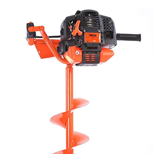 FUXTEC Benzin Erdbohrer FX-EB152 mit 3 PS, inkl. 3 Bohraufsätzen 100 / 150 / 200 mm und einzigartigem Ölkontrollfenster Erdlochbohrer Pfahlbohrer - 2