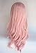 Deluxe Long Curly Pastel Pink Heat Resistant High Fashion Celebrity Wig