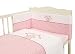 Baby Girl Pink Gingham 3 Piece Bedding Bale Set - Nursery Cot bed