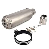 Material: acero inoxidable. Fastpro Tubo de Escape Motocicleta y se Vende con Herramientas universales para el Calibre de instalación de 38-51 mm