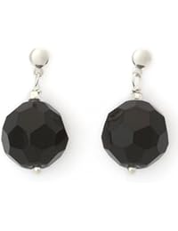 Alexandra plata - Pendientes de plata de ley 0925 con piedras semipreciosas,largo 2 cms