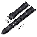 iStrap 12mm Uhrenarmband Lederarmband Alligator Korn Echtleder Ersatz Smart Uhr Armband 12mm-20mm für Studenten für Männer für Frauen