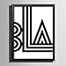 Produktbild Prints on Canvas Gemälde Schwarz-Weiß-Alphabet-Serie mit Rahmen Canvas Panels Gemälde für Zuhause Wohnzimmer Artwork für Wanddekorationen Home Decor (mit Rahmen) Packung mit 1 , 6