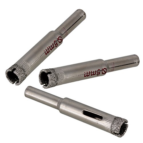 BQLZR 8mm Diamant Loch Keramik Glas Schneider 10er Pack - 2