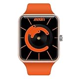 Herren Damen Jungen Mädchen Kinder Jugendliche Armband uhr, Silikon Band Analog Quarz Jungenuhr Mädchenuhr Herrenuhr Damenuhr (Orange)