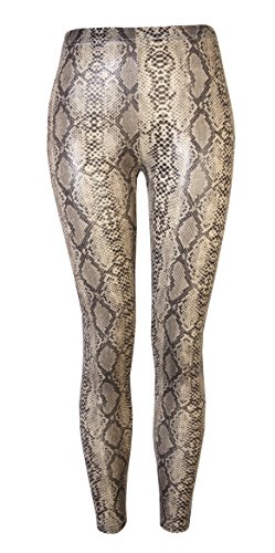 Love Lola - Leggings - para Mujer Beige Piel De Serpiente S/M