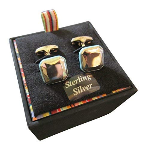 Preisvergleich Produktbild Paul Smith Sterling Silber Manschettenknöpfe Verschiedene Ausführungen - Hellblau, One size