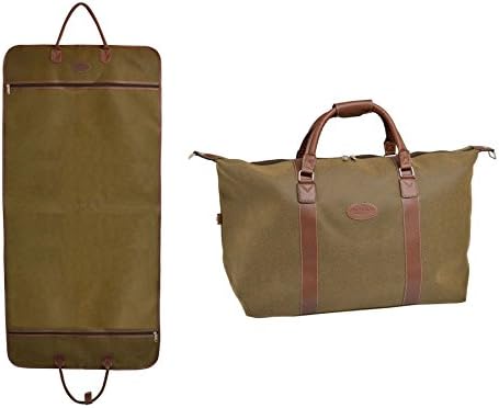 Men's Suit / Garment Storage / Travel Bag &amp; Large Overnight / Weekend Holdall, Duffle Bag - 2 Piece Set