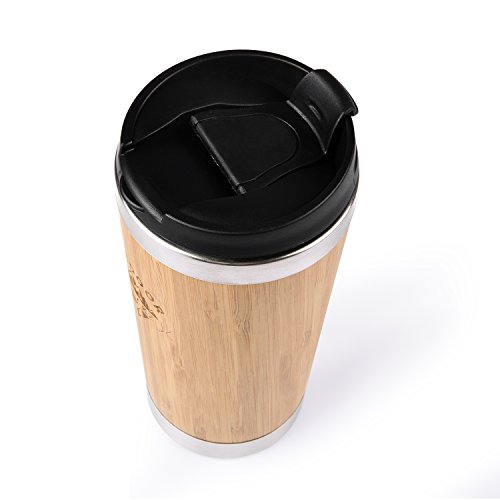 OUTDOOR FREAKZ Thermobecher aus Bambus und Edelstahl, ein Naturprodukt! - 8