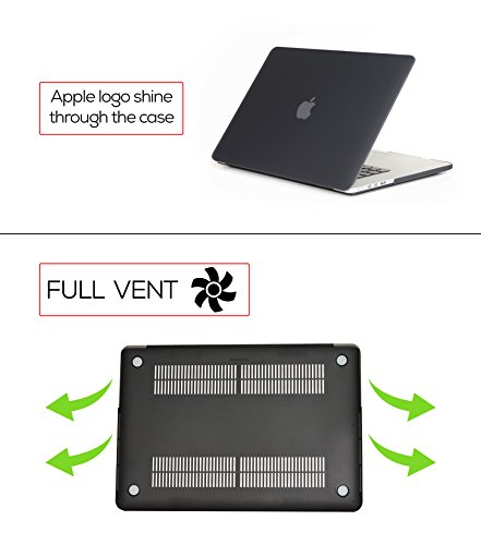 Silmo Ultra Slim H  lle f  r Macbook Pro 13 Zoll  ab Ende 2012 bis Mitte 2016  Modell A1502 A1425   schwarz