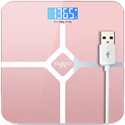 Pink Battery Operated Body Scales Large LCD Display Digital Scales Electronic Weight Scale