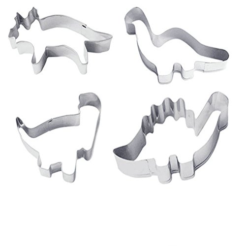 Edelstahl Dinosaurier Ausstecher Kuchen Plätzchen Ausstecherform set of 4 - 7