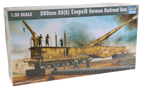 Preisvergleich Produktbild Trumpeter 00207 Modellbausatz Eisenbahngeschütz Leopold 280mm K5 (E)