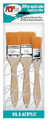 Pébéo 950550 Pochette de 3 Spalters Manche Longue Polyamide Doré