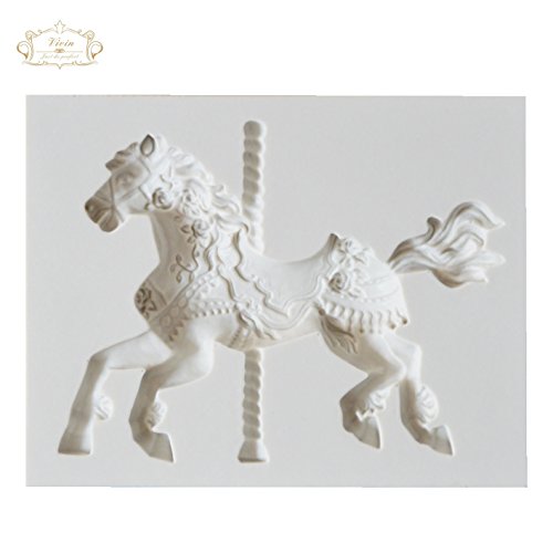 Karussell Silikon Fondant Form Zucker Paste Kuchen Cupcake Icing Form