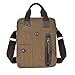 Produktbild Herren Handtasche Waschen Canvas Bag Beiläufige Umhängetasche Rucksack,Brown-OneSize