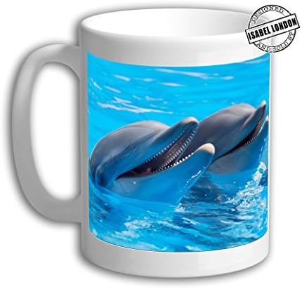 Personalised dolphin under the sea-Mug Cup . Add any Name & Message on the Mug - IL6300