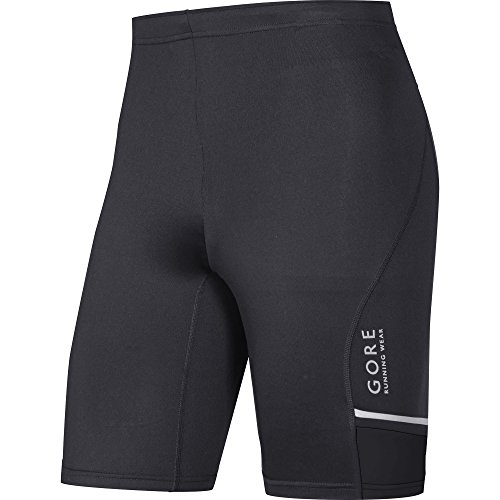 GORE RUNNING WEAR Herren Kurze Enganliegende Laufshorts, Atmungsaktiv, GORE Selected Fabrics, MYTHOS Tights short, Größe M, Schwarz, TTMYTH