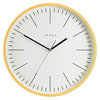 JONES CLOCKS® Spartacus Wanduhr, minimalistisches Design, farbiges