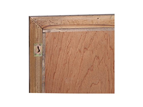 Woodkings® Spiegel 80x70cm Burnham Echtholz Pinie natur rustikal und MDF in Betonoptik grau Badspiegel in Beton optik Möbel Badmöbel Badezimmerspiegel - 6