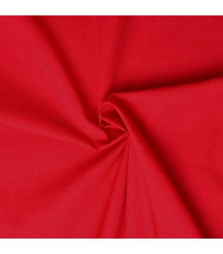 Tissu Popeline 100% Coton Bordeaux - Largeur 1.50m, Longueur Au Mètre, Qualité Oeko-Tex
