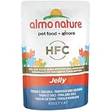 Almo Nature Classic Katzenfutter in Jelly mit Thunfisch und Seezunge, 24er Pack (24 x 55 g)