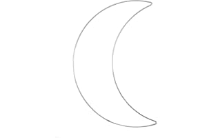 Vaessen creative Lune en Métal Ø 32 cm x 3 mm-Cerceau Argenté pour Attrape-Rêve, Broderie, Décoration, Art Mural, Macramé et DIY, 32 x 33 cm