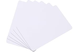 ‎QUARKZMAN QUARKZMAN 20 Stück Blanko-PVC-Karten Farbe, CR80 14Mil Kunststoffkarten Blanko-ID-Karte Wasserdicht für ID-Badge, Kreditkarten, Identifikationsabzeichen, Drucker, Weiß