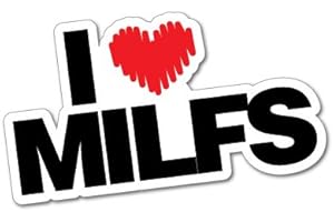 STICKER COLLECTIVE Adesivo per auto "I Love Milfs JDM