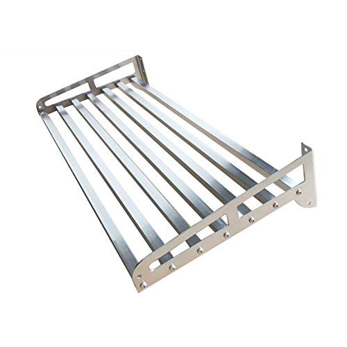 Preisvergleich Produktbild JANSUDY KüChenregal An Der Wand Befestigtes GewüRzregal Aus Edelstahl Mikrowellenregal Einlagiges Lagerregal