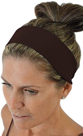 ice cream INTENSITY Workout Sweatband: No slip, Antibacterial &amp; Hypoallergenic, Cacao Dark Brown