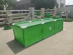 Vila Organics Rectangular Grow Bags for Terrace Gardening, Kitchen Gardening HDPE (6 x 1 X 1) Feet with PVC Pipes & Fittings (Half)