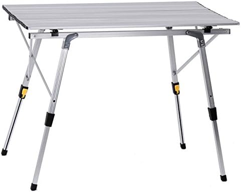 Heruai Ultra Light Outdoor Folding Chair Travel Aluminium Alloy Portable Picnic Table Beach Barbecue Table