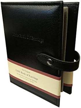 Little Book Of Earrings Storage - Mock Crocodile Black