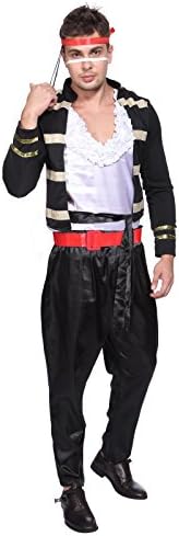 Adam Ant Pop 80s Star Adult Fancy Dress Mens Celebrity 1980s Costume L
