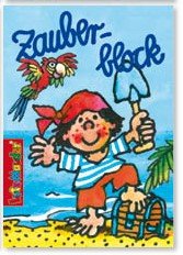 8x Pirat Pit Planke Zauberblock + 12 Partynelly Buntstifte, Zauberblöckchen, Mitgebsel, Piratenparty, Seeräuberparty, Geburtstagsfeier - 2