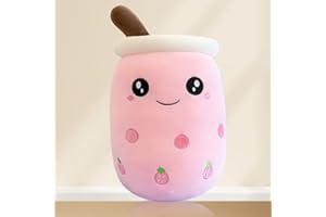 Yuragim Boba Tea, Bubble Tea Kuscheltier, Weihnachten Geschenk für Mädchen Kinder Jungen, Bubble Tea Plüschtier Boba Kuscheltier Plüschpuppen Weiche Kuscheltier Tee Weiche Puppe Teetasse