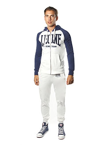 León 1947 Apparel Sport Fight Activewear lsm1359, Chándal para Hombre, Hombre, Sport Fight Activewear LSM1359, Blanco/Azul, S