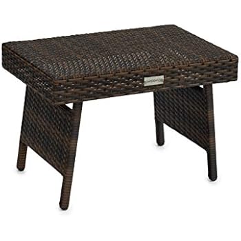 Amazon.de: Gardenista® Kleiner Klapptisch, Rattan, Braun