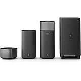 Philips Fidelio E6 - Set de altavoces Surround para cine en casa (inalámbrico, con Bluetooth, Google cast & Spotify Connect) negro y gris