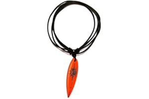 CHICNET Modello surfisti Chic-Net Holzkette catena Sono in legno di cotone di legno tavola da surf Surfer pendente di stile unisex dei monili di colore arancione