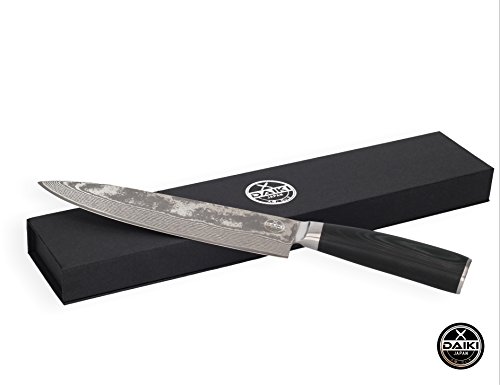 Daiki Japan - hochwertiges japanisches Küchenmesser / Damastmesser 67 Schichten VG-10 mit 19 cm Klinge