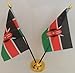 Produktbild 2 Flagge Kenia Anzeige kenianische Desktop-mit goldfarbenen Basis