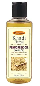 Khadi Herbal Fenugreek (Methi) Hair Oil - 210ml (Pack of 1)