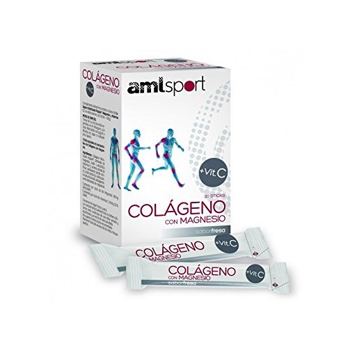 Amlsport Vitc.Fresa Colágeno Magnesio + (20 Varillas) por AMLSPORT